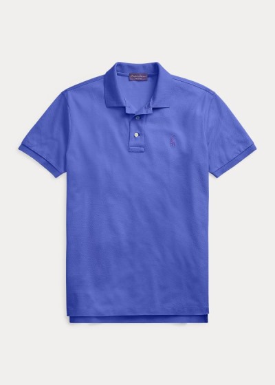 Men's Ralph Lauren Custom Slim Fit Piqué Polos | 820651TDH